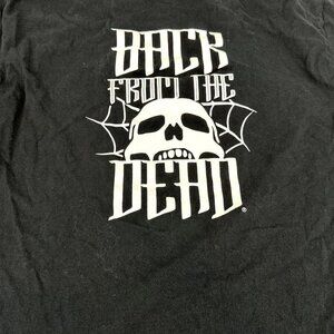 Busch Gardens Howl-O-Scream 2021 Black T-Shirt Back From the Dead Size XL